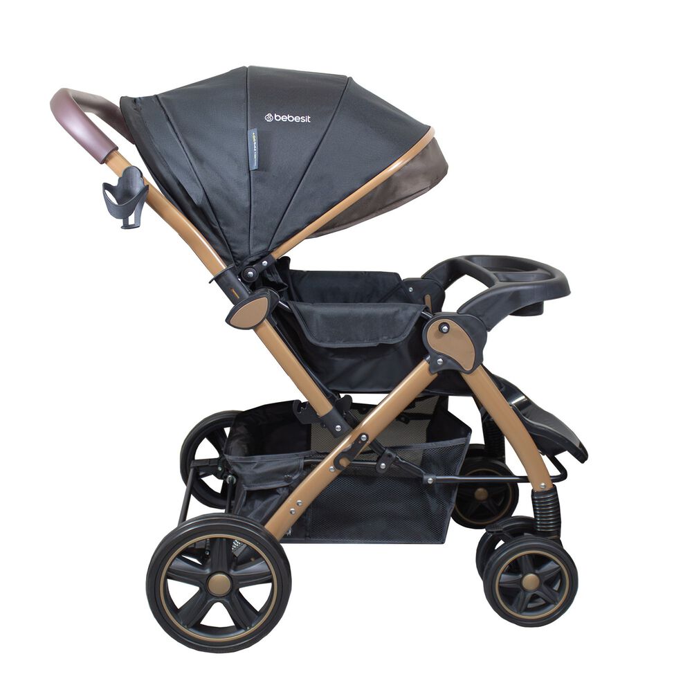 Coche Cuna Paseo Comfy Negro Gold image number 2.0